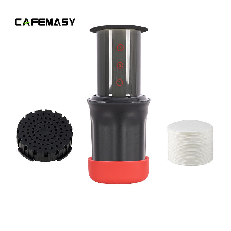 Mini Portable Espresso Coffee Maker with Filter Paper Kit