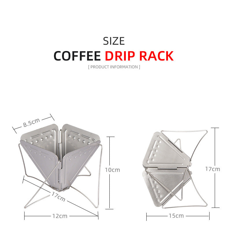 Foldable Pour Over Coffee Dripper Filter Holder