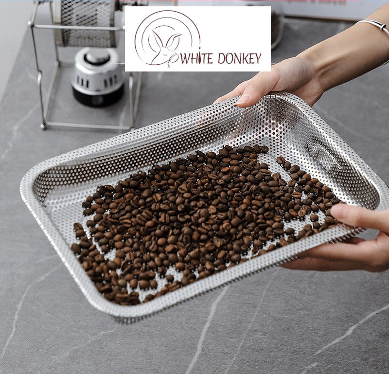 Medium Coffee Roaster Cooling Tray Stainless Steel Food Tray Filter