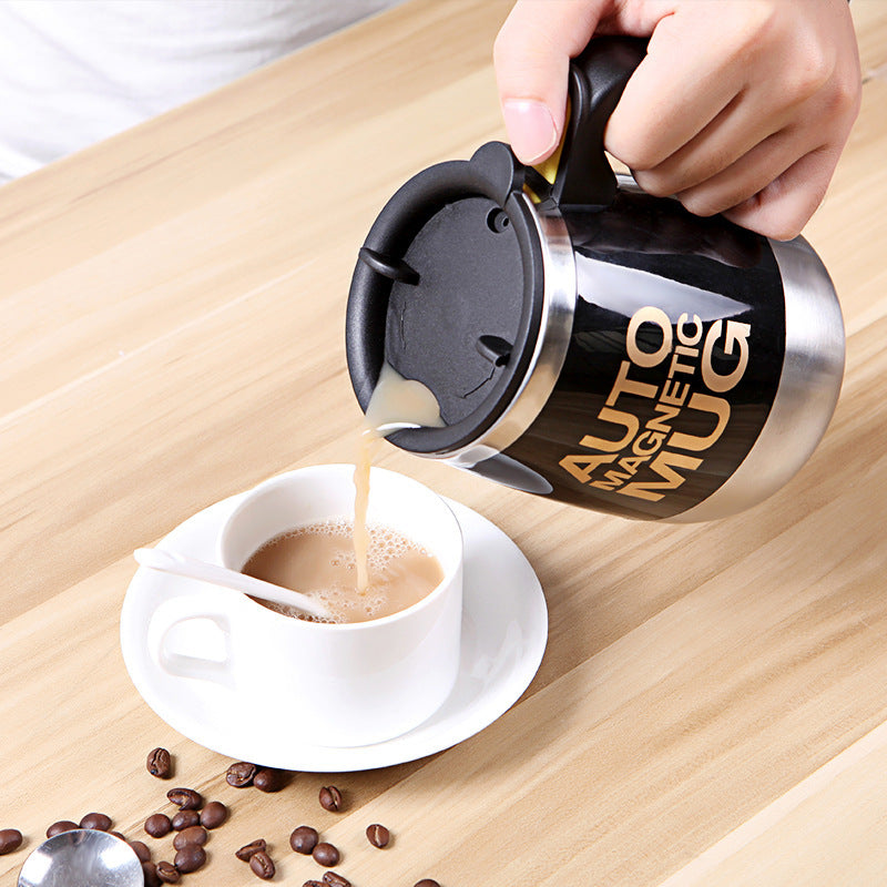 Automatic Stirring Coffee Cup Portable Auto Self Stirring Coffee Mug Black 400ML