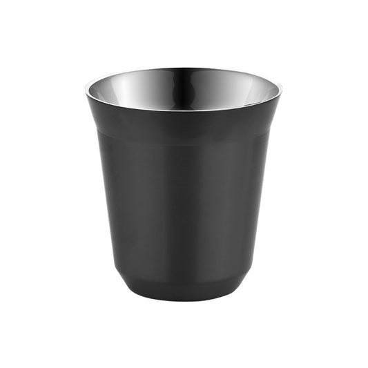 Espresso Insulated Coffee Cup Stainless Steel Double Wall 160ML Black