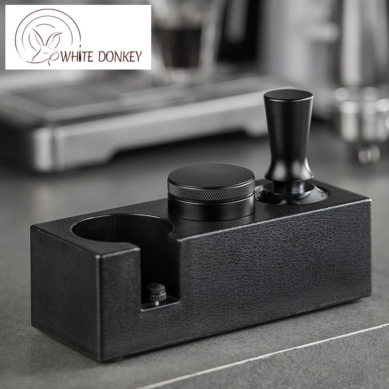 Coffee Tamper and Distributor Set Espresso Tamping Station for 51mm Black