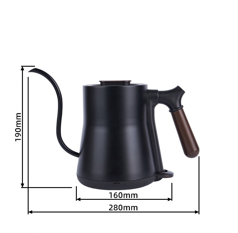 1350W Electric Kettle Pour-over Gooseneck Kettle Black 800ML