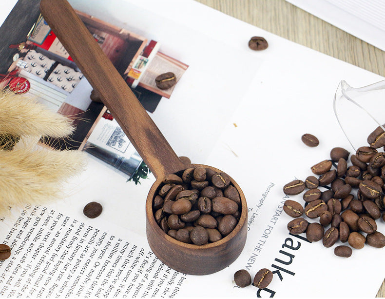 Coffee Scoop Wooden with Long Handle 10G