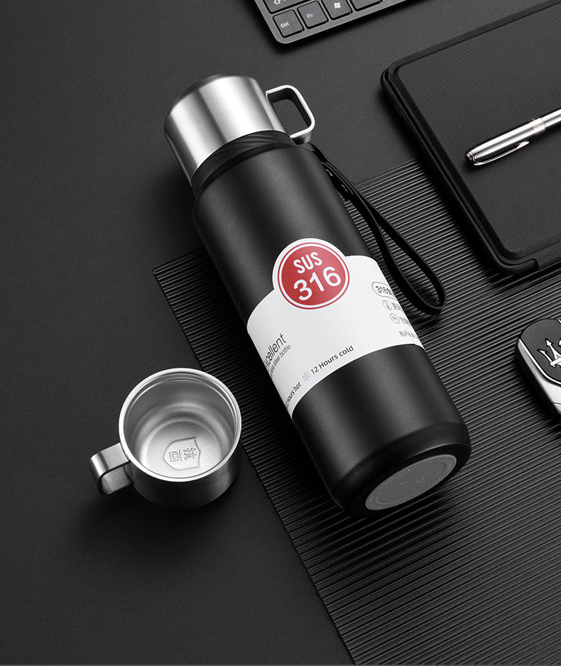 1L Double-Wall Stainless Steel Vacuum Insulated Water Bottle