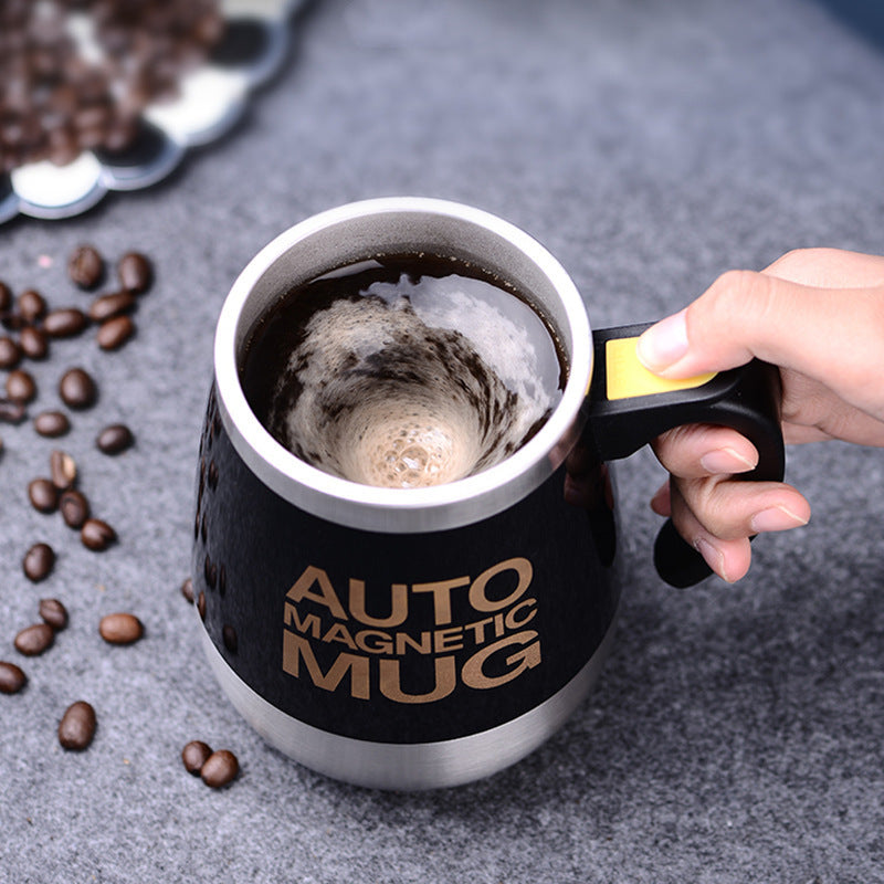 Automatic Stirring Coffee Cup Portable Auto Self Stirring Coffee Mug Black 400ML