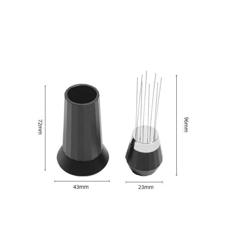 Espresso Coffee Stirrer Aluminum Alloy Coffee Stirring Distribution Tool Black