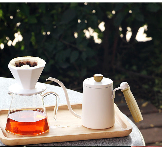 V60 Ceramic Pour Over Octagon Design Coffee Maker Set: v01