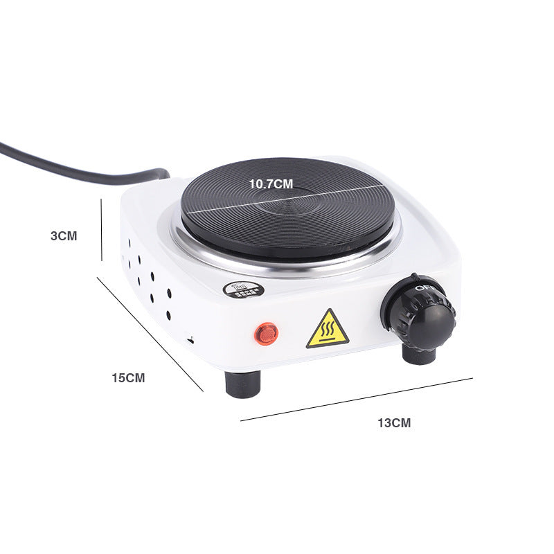 Single Hot Plate Portable Electric Stove for Coffee Makers 500W White