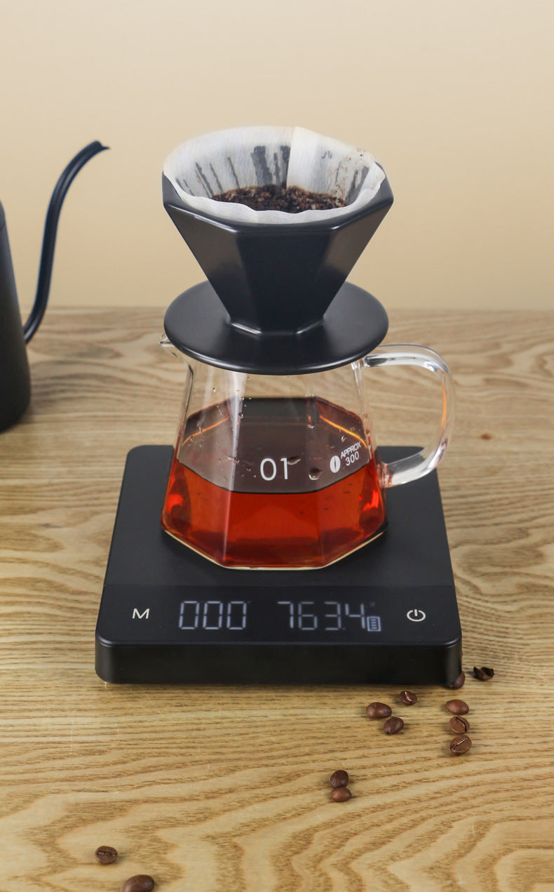 Rechargeable Digital Barista Coffee Scale with Timer: 3KG/0.1G