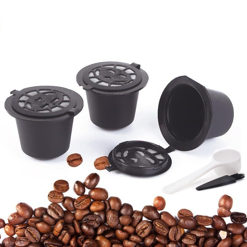 Reusable Nespresso Capsules - Refillable Coffee Capsule Cup Set x 3