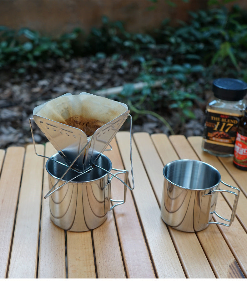 Foldable Pour Over Coffee Dripper Filter Holder