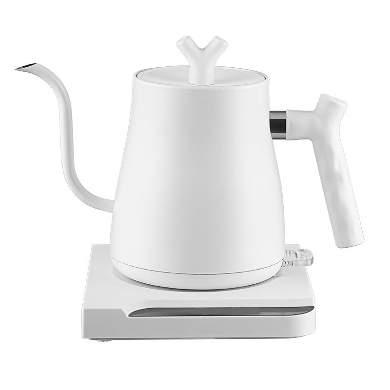 Pour-over Electric Kettle Gooseneck Kettle for Coffee and Tea 1000W White 1L