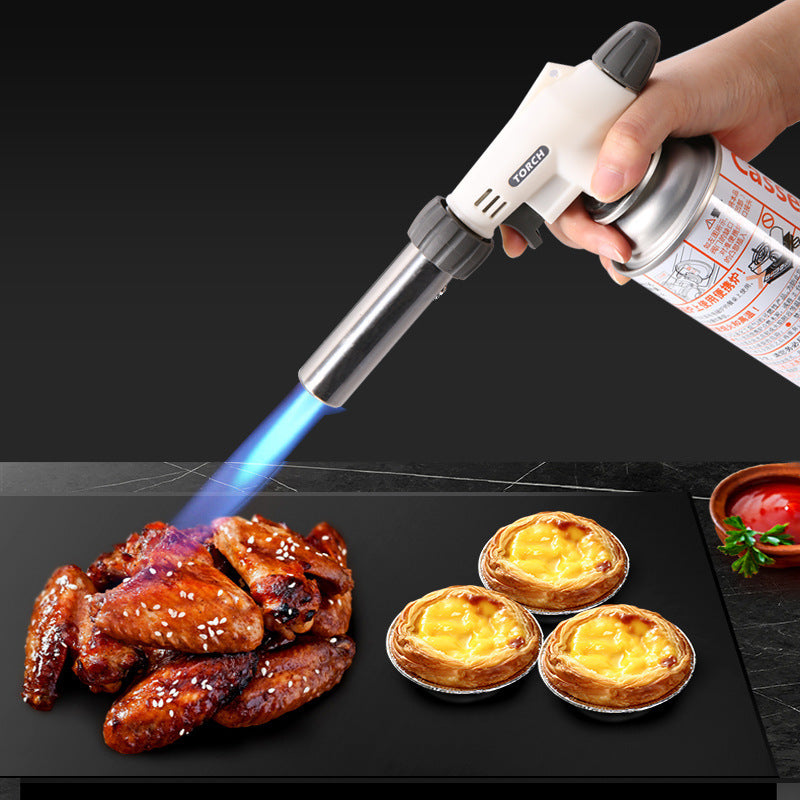 Multi-Purpose Butane Gas Torch - Adjustable Flame for BBQ, Baking, and Outdoor Use