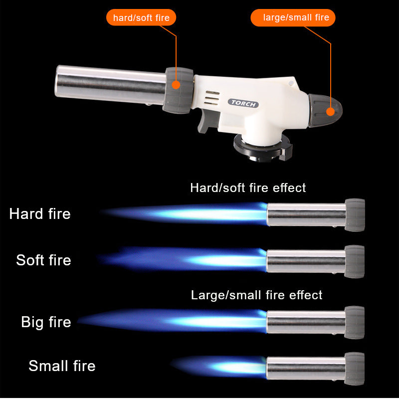 Multi-Purpose Butane Gas Torch - Adjustable Flame for BBQ, Baking, and Outdoor Use