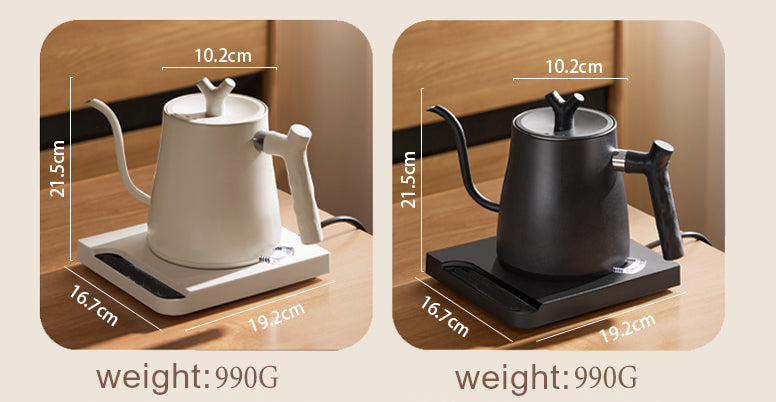 Pour-over Electric Kettle Gooseneck Kettle for Coffee and Tea 1000W Black 1L