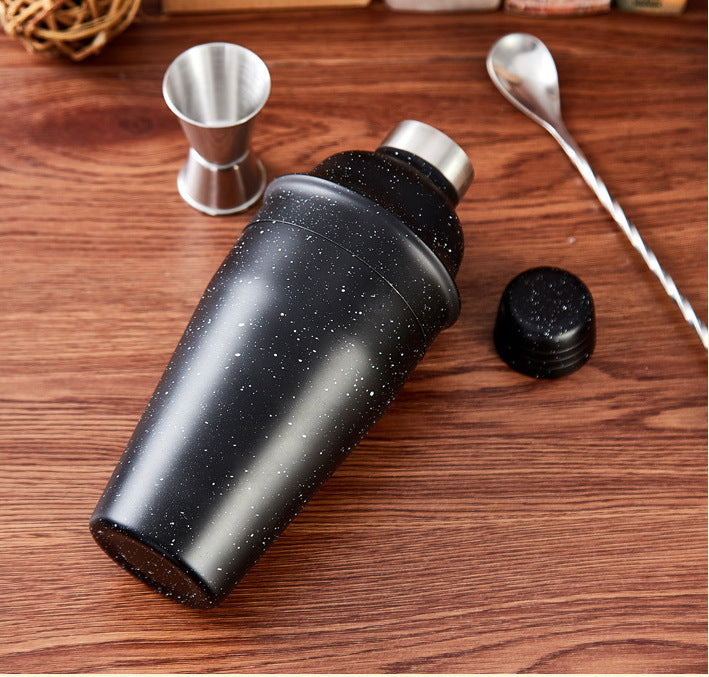 Premium Cocktail Shaker Stainless Steel Black 500ml