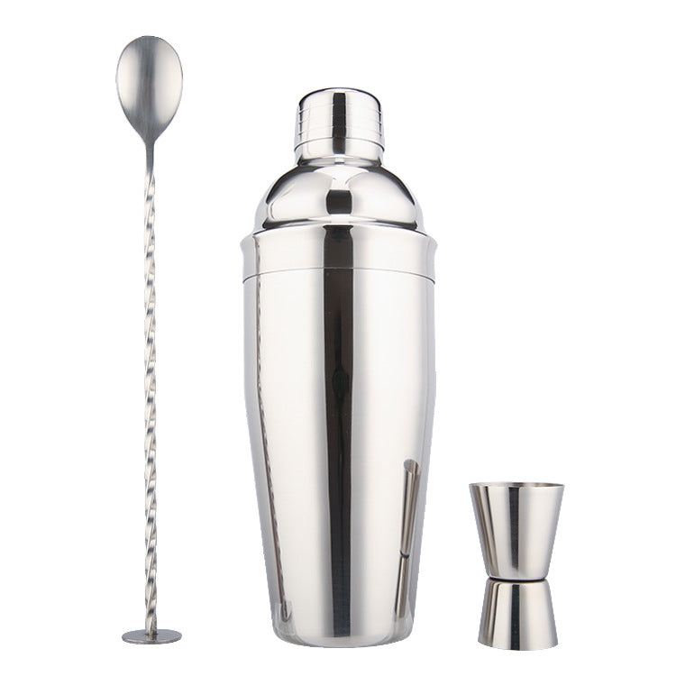 Premium Cocktail Shaker Set of 3 Stainless Steel 700ml