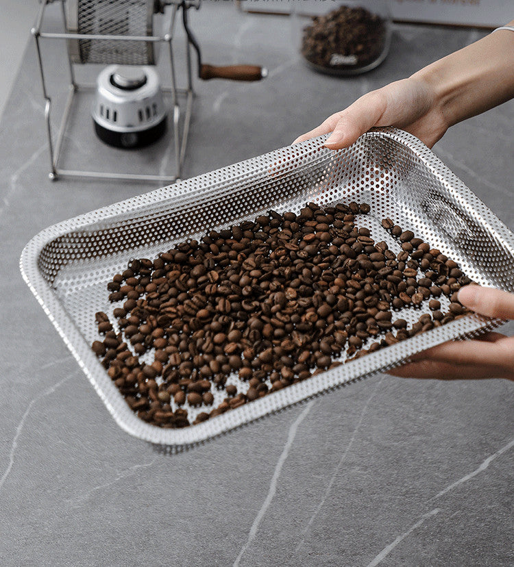 Medium Coffee Roaster Cooling Tray Stainless Steel Food Tray Filter