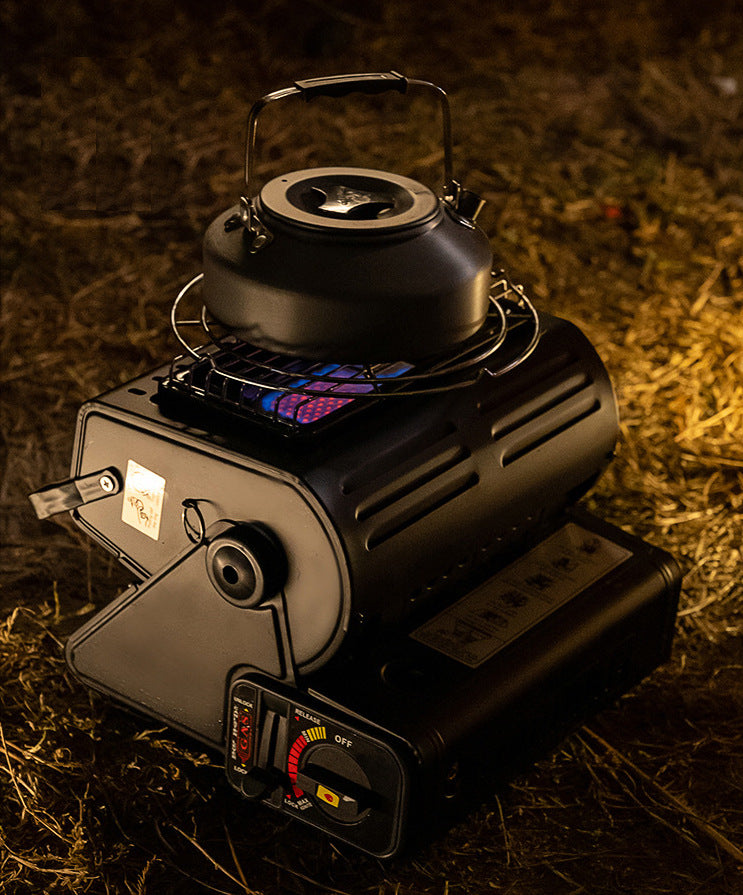 Portable Outdoor Gas Heater & Cooker Stove 2-in-1 Camping Heater with Grill