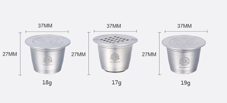 Reusable Nespresso Capsules - Stainless Steel Refillable Coffee Capsule Cup