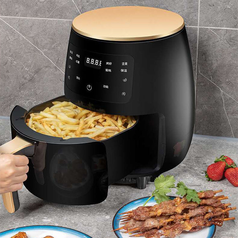 4.5L Digital Kitchen Air Fryer 1200W: Smart Touch Screen, Intelligent Timing