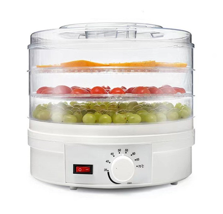 Electric Food Dehydrator Portable Fruit Vegetable Dryer Machine White