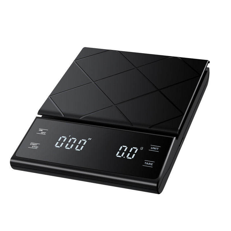 Digital Kitchen Scale Barista Coffee Scale with Timer 5KG/0.1G Black