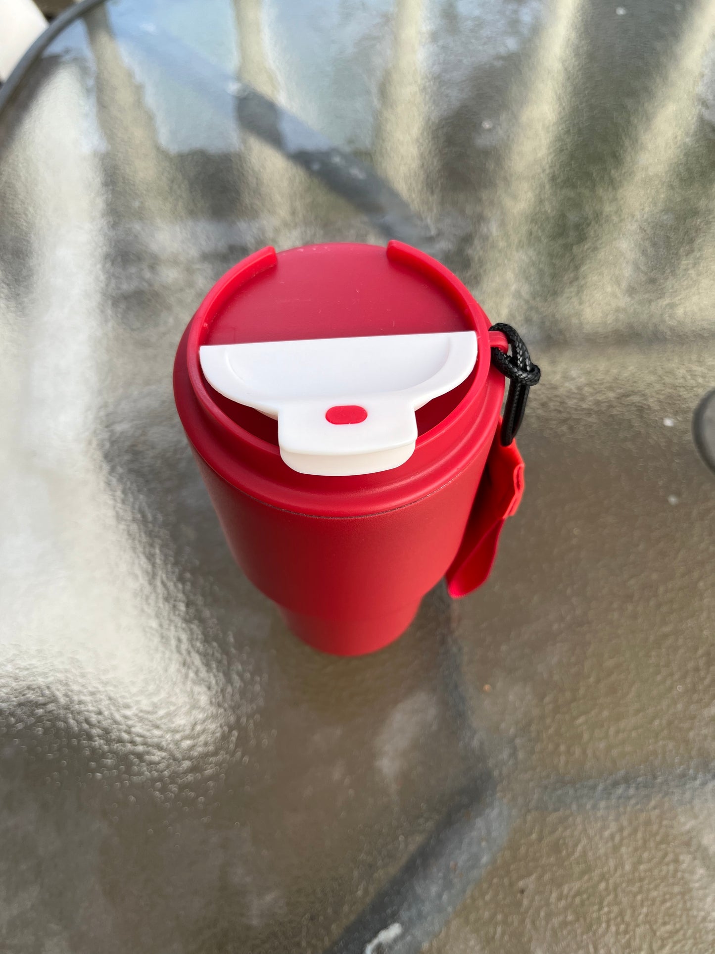 590ML Travel Insulated Coffee Cup Stainless Steel Double Wall Red