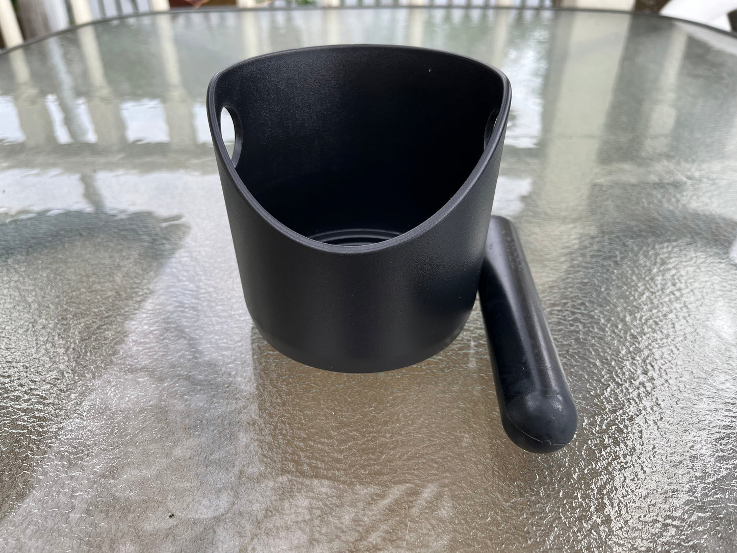 Black Coffee Knock Box for Barista Coffee Grind